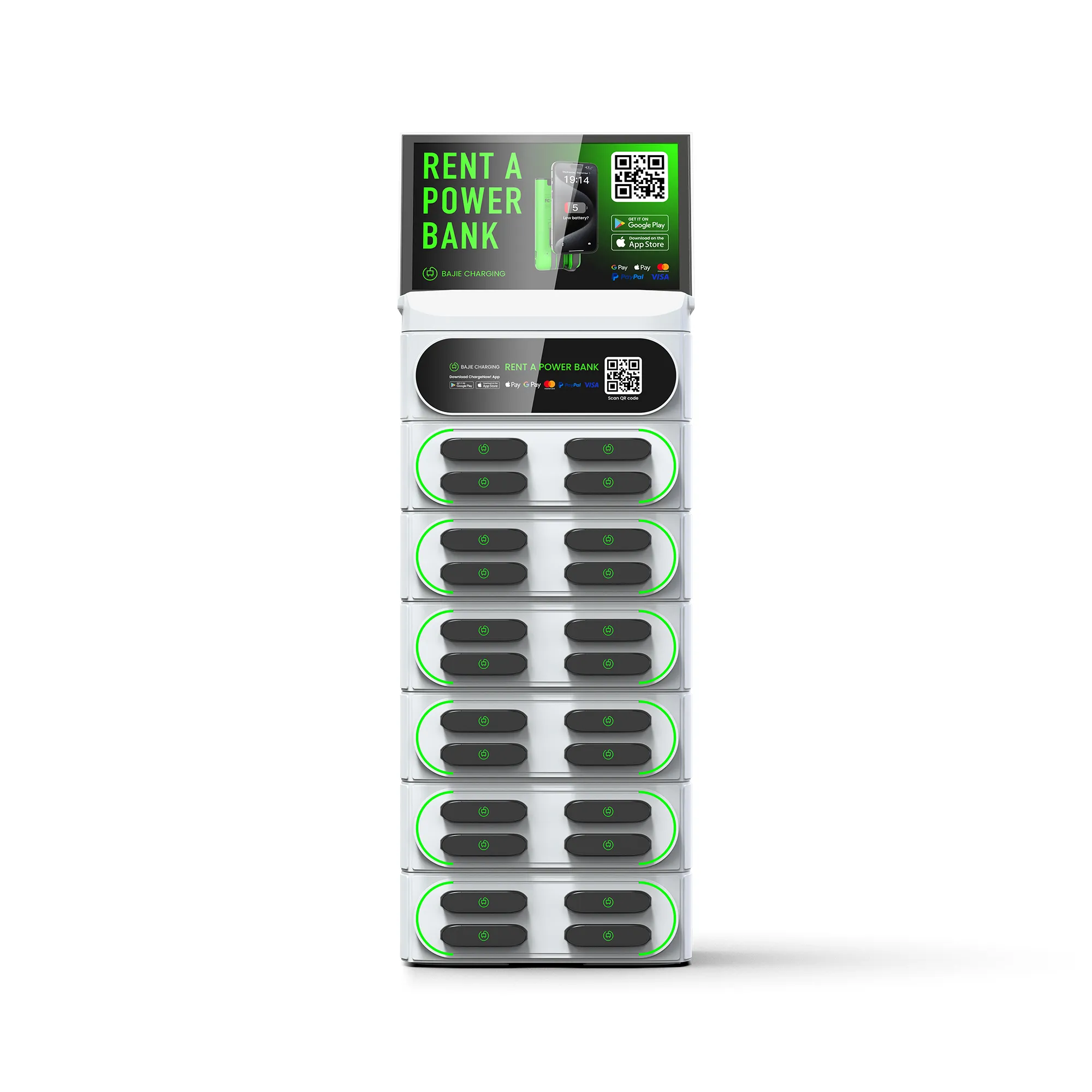 24-Slot Stackable Phone Charging Vending Machine​​