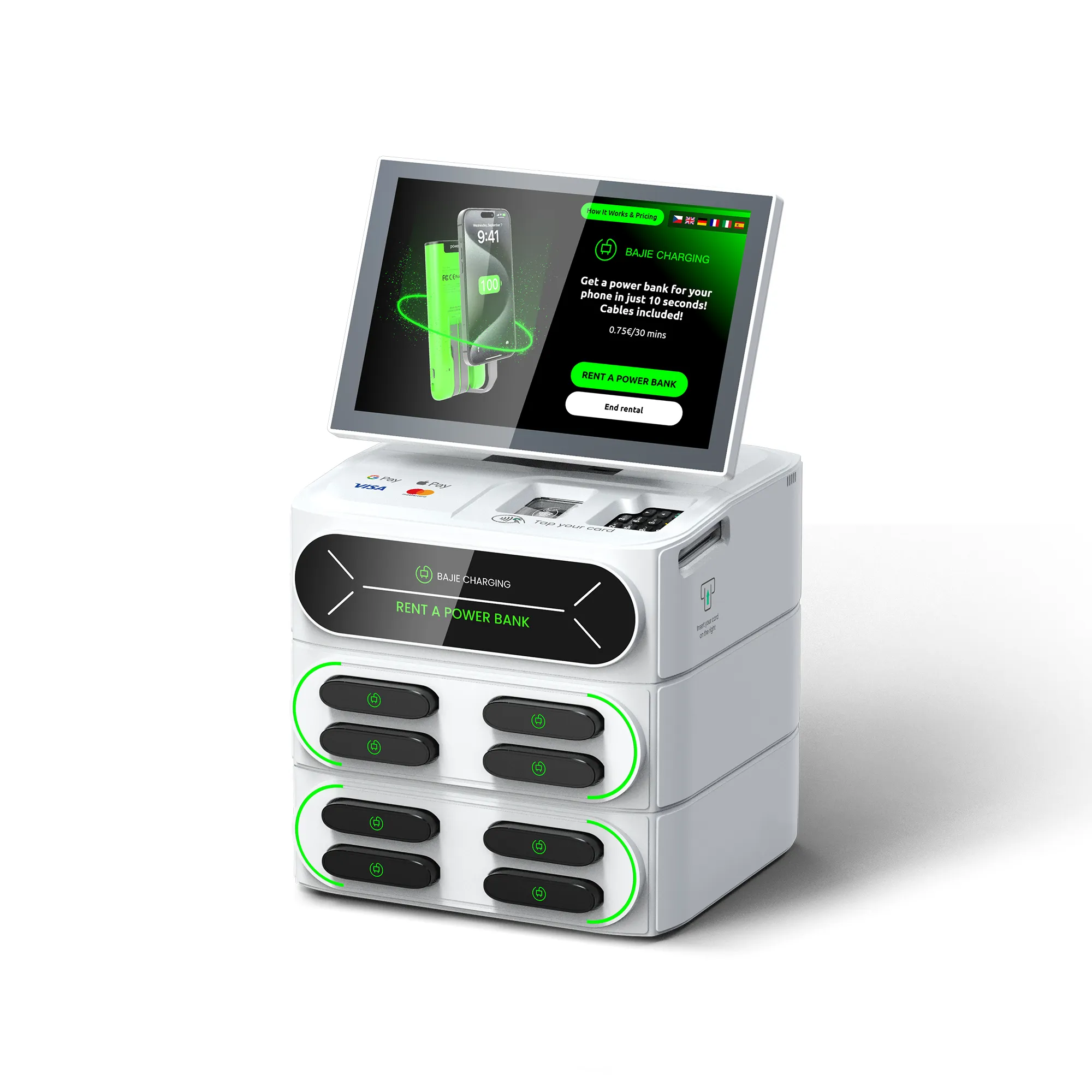 8-Slot charging Station + Touch & POS