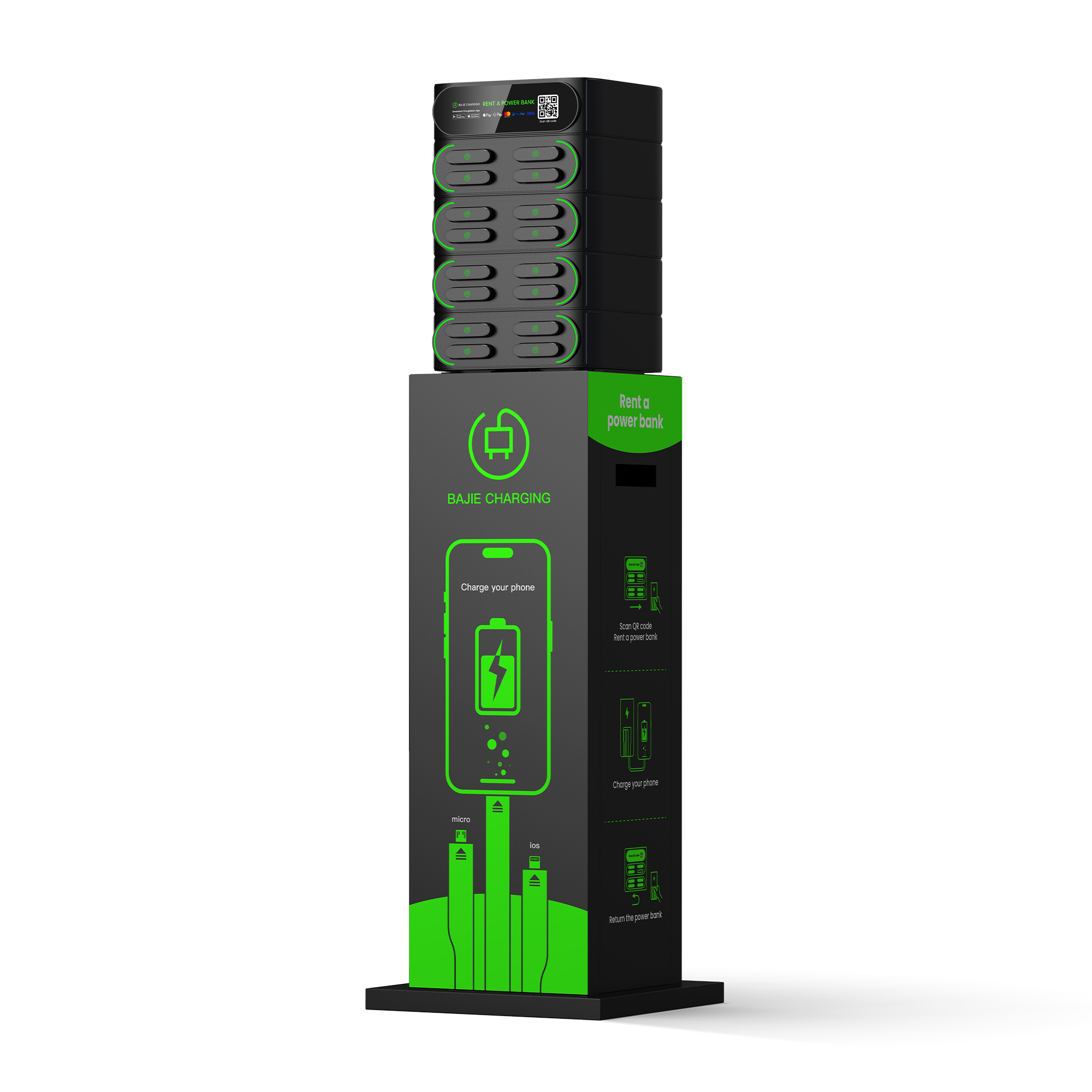 16-Slot Power Bank Station Share