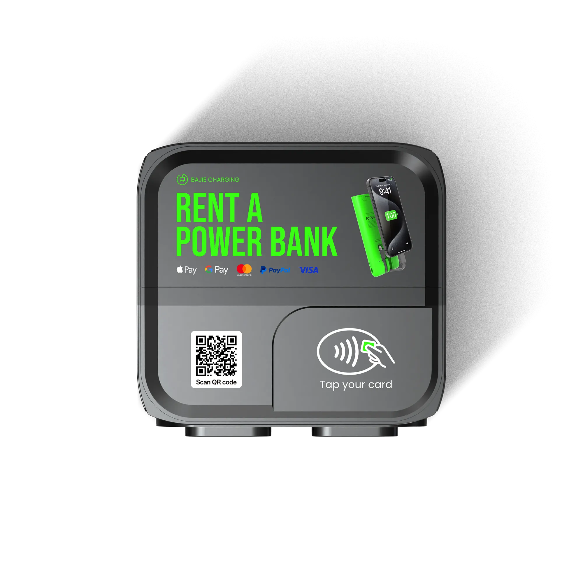 Card-swipe Mobile Phone Charging Station