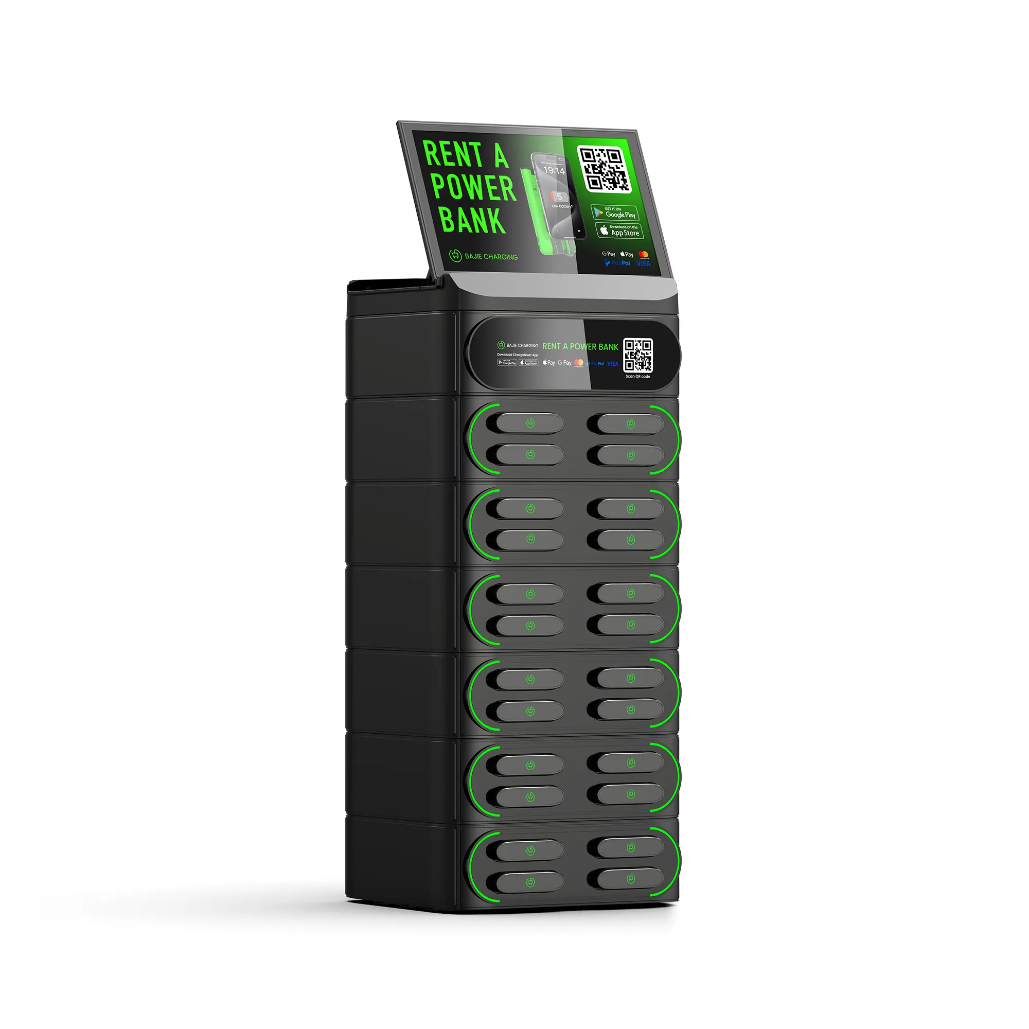 24-Slot Stackable Phone Charging Vending Machine​​