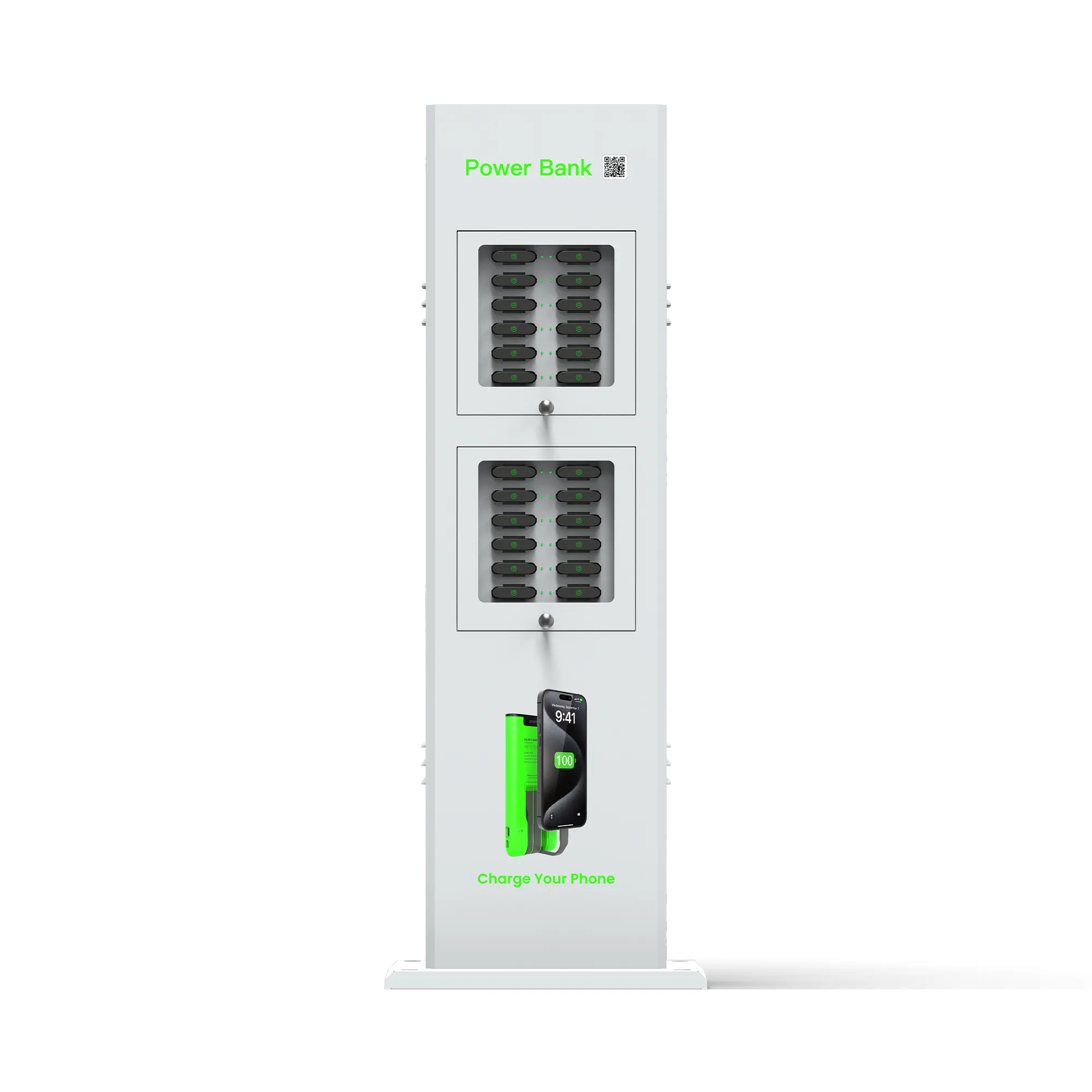 24-Slot ​​Outdoor Waterproof Shared Power Bank​​