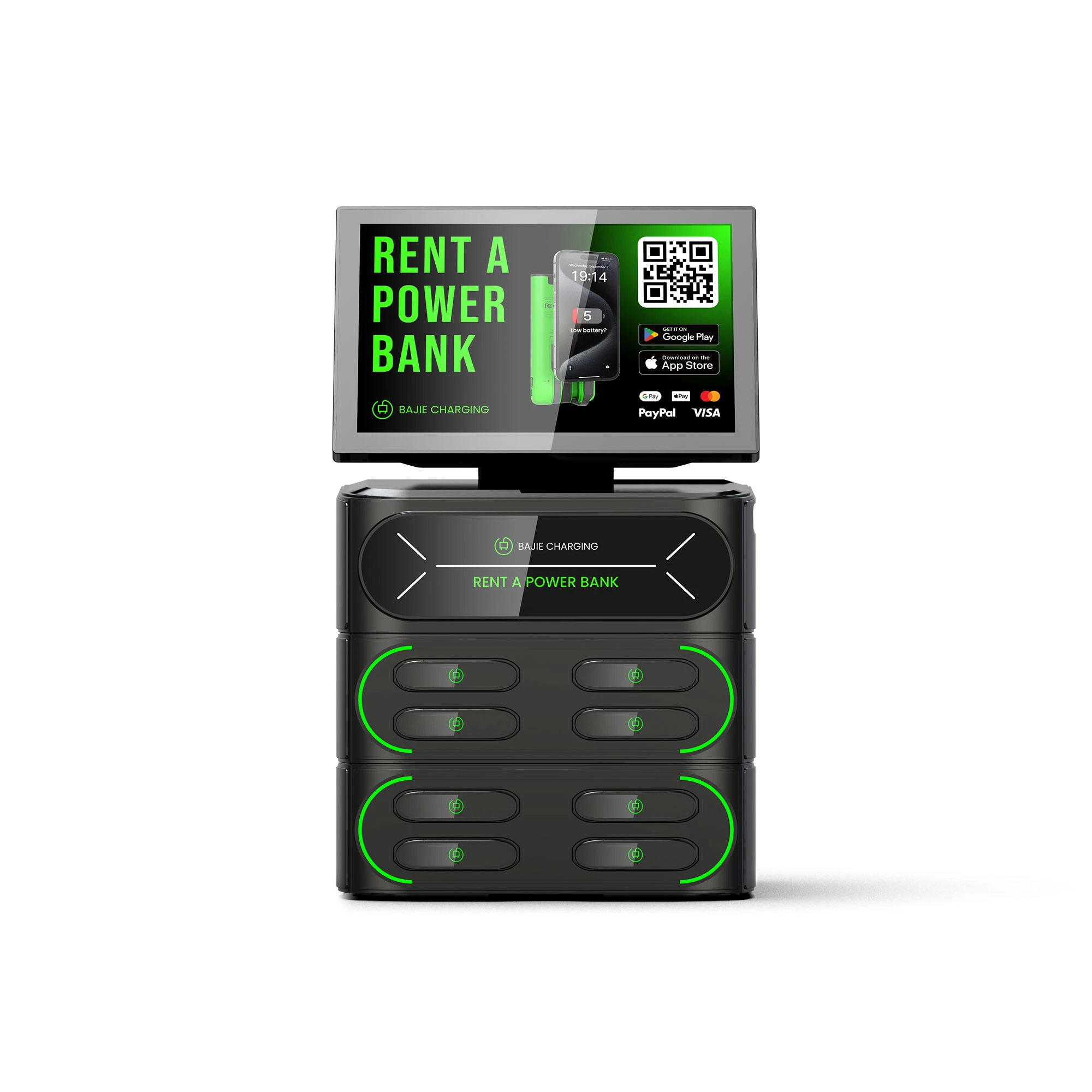 8 - Slot power bank charging station