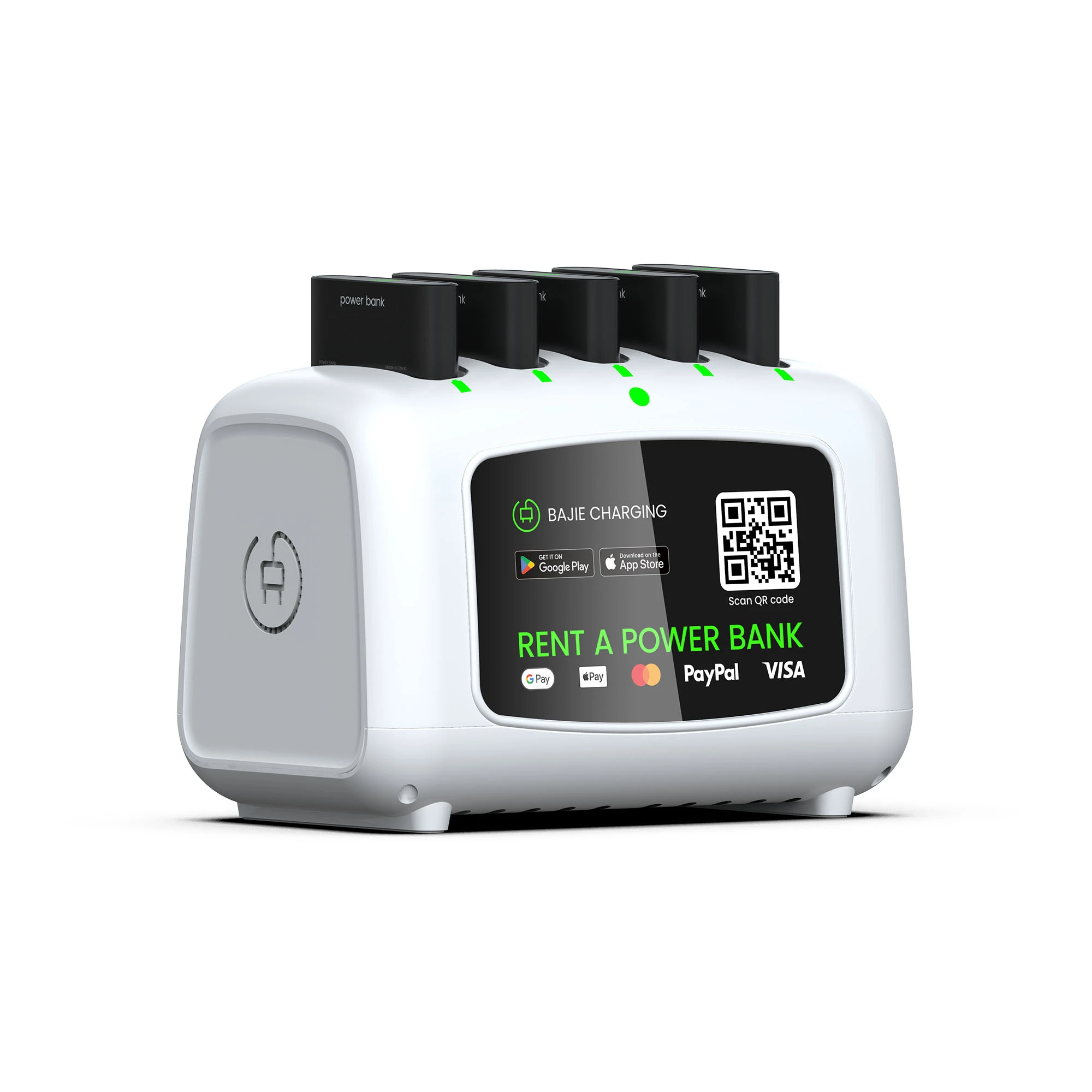 5-Slot Mini Power Bank Rental Station